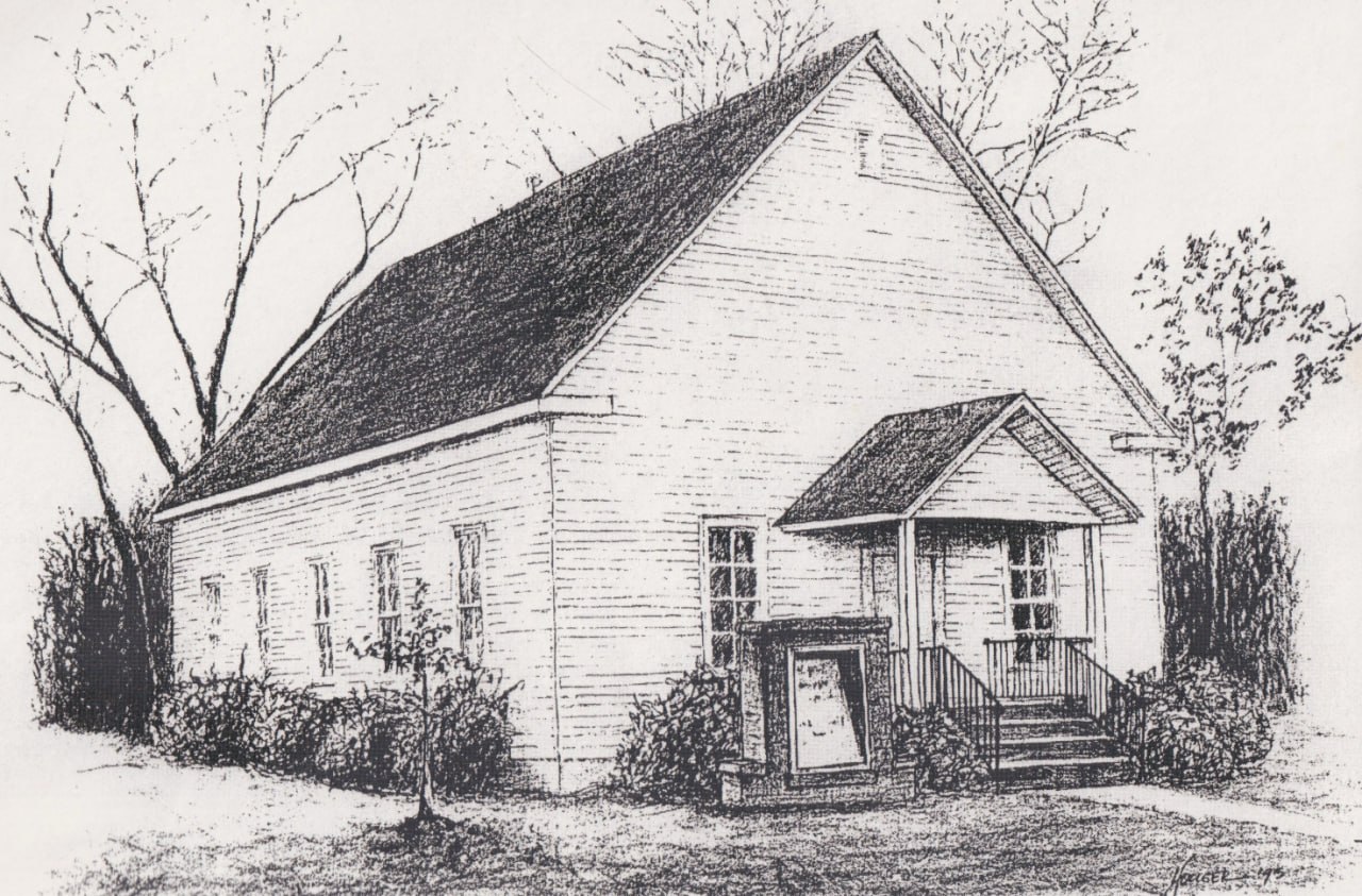 Sketch of Barney Methodist Church